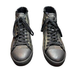 Coach Men’s High Top Camo Sneakers Size 11